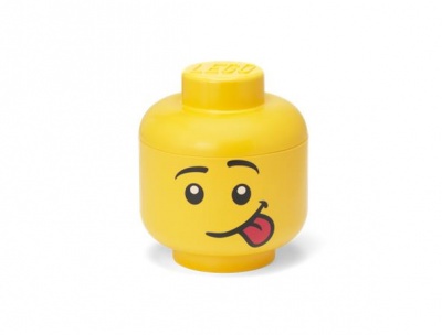 Tárolódoboz, fej, kicsi, LEGO, Silly